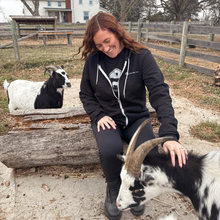 Load image into Gallery viewer, Zip-Up Barn Logo Hoodie - Black