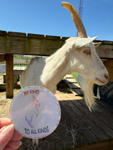 Load image into Gallery viewer, Be Kind To All Kinds Hugo Glitter Sticker