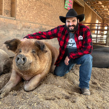 Load image into Gallery viewer, Barn Logo Flannel Shirt - Red/Black Buffalo Check