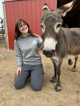Load image into Gallery viewer, Barn Logo Quarter Zip Fleece - Heather Gray