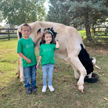 Load image into Gallery viewer, Hug a Cow Tee YOUTH - Green