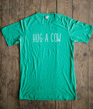 Load image into Gallery viewer, Hug a Cow Tee YOUTH - Green