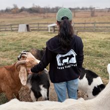 Load image into Gallery viewer, Zip-Up Barn Logo Hoodie - Black
