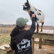 Load image into Gallery viewer, Zip-Up Barn Logo Hoodie - Black
