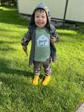 Load image into Gallery viewer, Barn Logo Toddler T-shirt, &quot;This Farm is a Family&quot; Book, and Lola Barn Buddy Bundle
