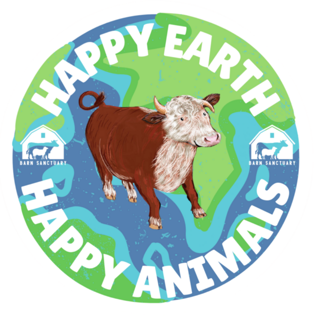 Happy Earth Happy Animals Mike Sticker