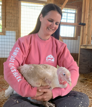 Load image into Gallery viewer, &quot;Compassion Lives Here&quot; Crewneck Sweatshirt - Pink
