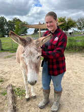 Load image into Gallery viewer, Barn Logo Flannel Shirt - Red/Black Buffalo Check
