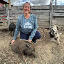 Load image into Gallery viewer, Barn Logo Long Sleeve Shirt - Indigo
