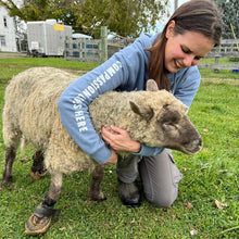 Load image into Gallery viewer, &quot;Compassion Lives Here&quot; Pullover Hoodie - Slate
