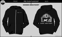 Load image into Gallery viewer, Zip-Up Barn Logo Hoodie - Black
