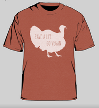 Load image into Gallery viewer, Save a Life T-Shirt - Heather Redwood
