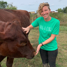 Load image into Gallery viewer, Hug a Cow T-Shirt - Green
