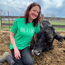 Load image into Gallery viewer, Hug a Cow T-Shirt - Green
